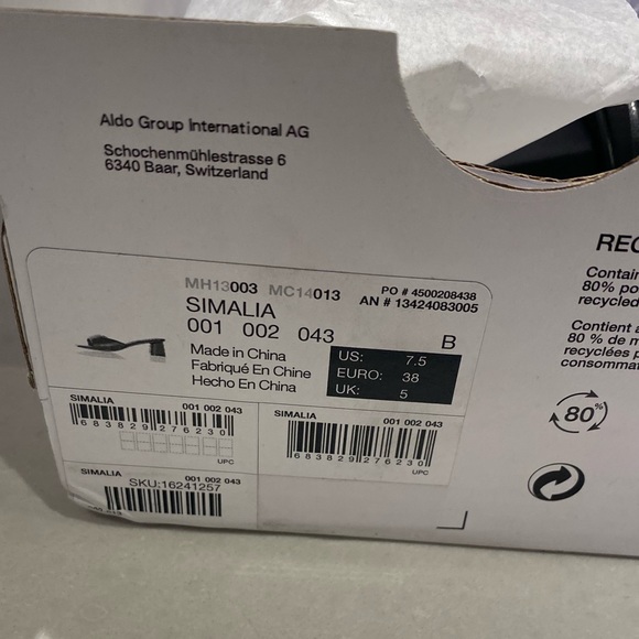 Aldo Simalia Heel - Black NWT Sz. 7.5 - Picture 11 of 11